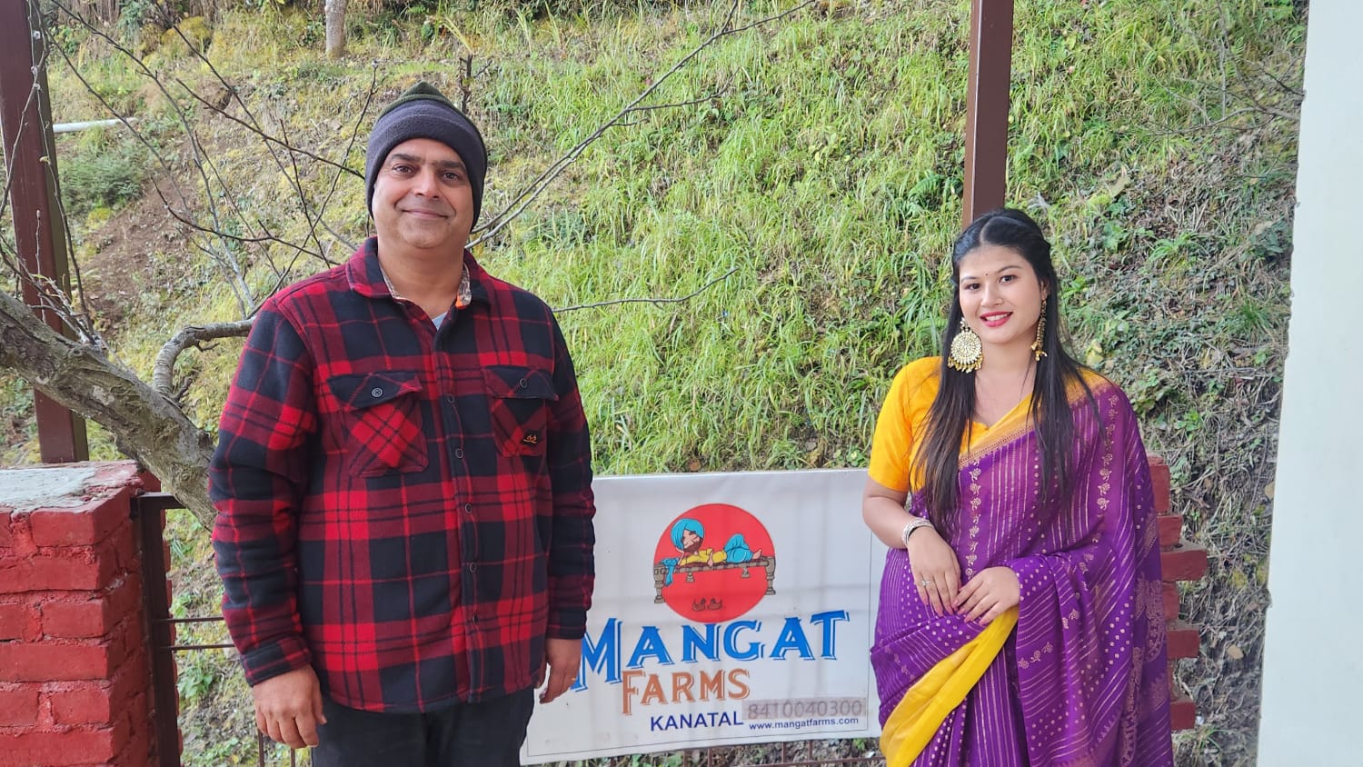 Prachi Panwar during a song shoot at Mangat Farms Kanatal